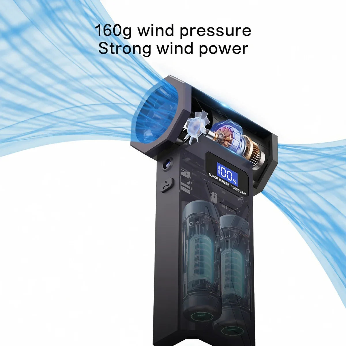 Cordless Turbo Air Duster – 4-Speed LED Cleaning Blower