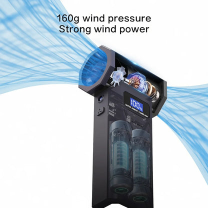 Cordless Turbo Air Duster – 4-Speed LED Cleaning Blower